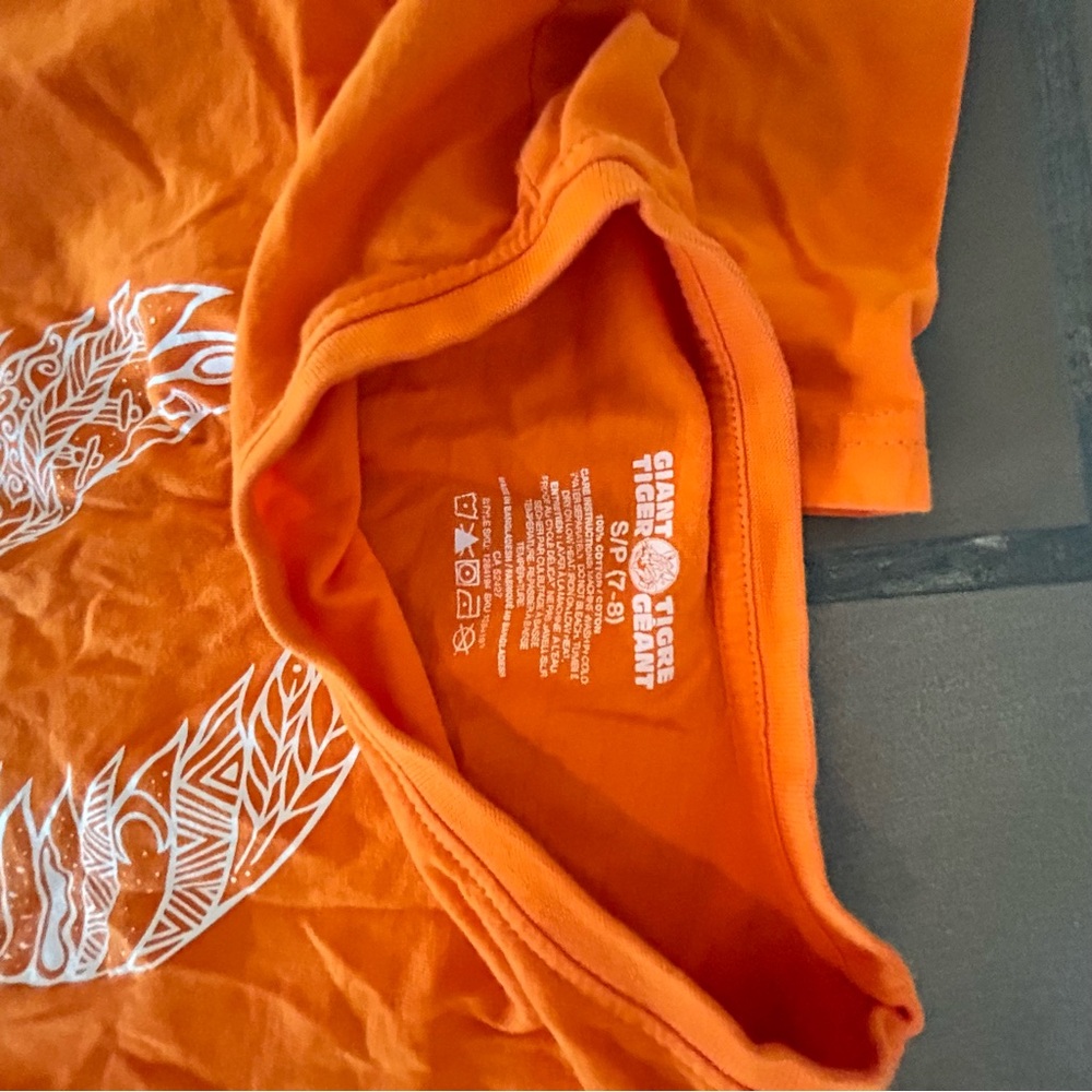 2 Every Child Matters Orange T shirts (kids 7/8) - Picture 2 of 6